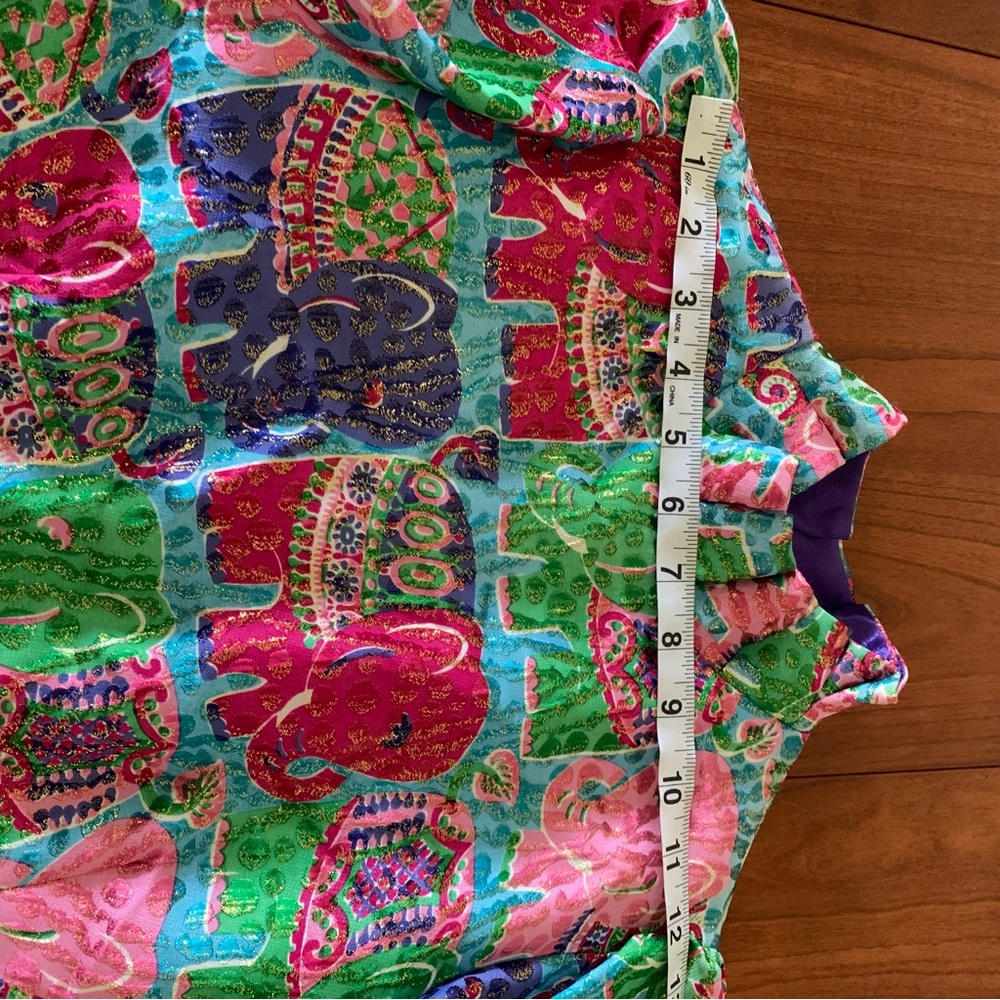 Colorful Elephant Print Mini Dress - Multicolor - Picture 7 of 13